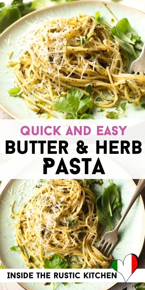 Herb Noodles Garlic Butter, Herbed Pasta Recipes, Butter And Herb Pasta, Pasta With Parsley, Knorr Butter And Herb Pasta Copycat, Butter And Herb Noodles, Creamy Herb Pasta, Homemade Herb Pasta, Butter Herb Pasta