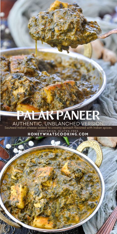 Instant Pot Paneer Tikka Masala, Paneer Spinach Recipes, Instant Pot Curry Vegetarian, Easy Palak Paneer Recipe, Sag Paneer Recipe, Palak Aloo Recipe, Wellness Bowls, Healthy Paneer Recipes, Desi Food Recipes