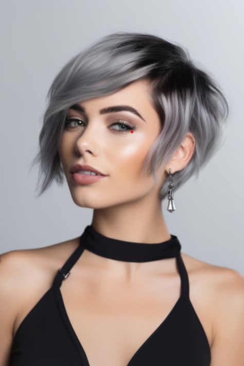 Bixie Colour Hair Colors 2023, Ombre Pixie Hair, Bixie Colour Haircut 2024, "bixie" Haircut 2024, Bixie Haircut, Real Reference, 2024 Hairstyles, Haircuts 2024, Mom Hair