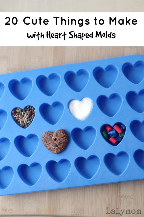 20 Cute Valentine's Day Gifts to Make with Heart Shaped Silicone Molds - Gifts, recipes and kids activities Silicone Molds Recipes, Valentines Bricolage, Gifts To Make, Preschool Valentines, Cute Valentines Day Gifts, Valentine Activities, Valentines Day Activities, Easy Diy Gifts, Things To Make