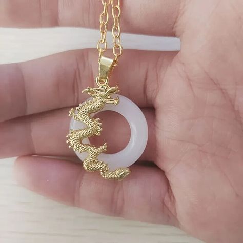 Elevate your style and embrace good luck with this stunning Year Of The Dragon Necklace 🐉✨ #dragon #dragons #handmadejewelry #handmade #yearofthedragon #newyear #newyears #chinesenewyear #jewelry #jewellery #necklace #necklaces #luck #goodluck #chinese #anime #jewelryshop #jewelrystore #stone #mens #mensjewelry #accesories #gemstonejewelry #highjewelry #jewelryforsale #jewelryjunkie #jewelryboutique #jewelrybrand #jewelryobsessed #jewelrygoals Dragon Necklaces, Necklace Dragon, Chinese Anime, Chinese Jewelry, Gold Dragon, Dragon Necklace, Dragon Jewelry, Jewellery Necklace, Zodiac Jewelry