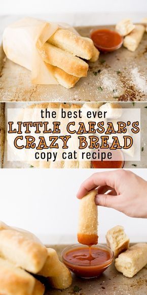 Crazy Dinner Recipes, Copycat Crazy Bread Recipe, Recipes From Restaurants, Easy Recipes For A Snack, East Foods To Make, Little Cesars Crazy Bread Recipe, Little Ceasers Crazy Bread Easy, Quick Bread Sticks Recipe, Copycat Crazy Bread