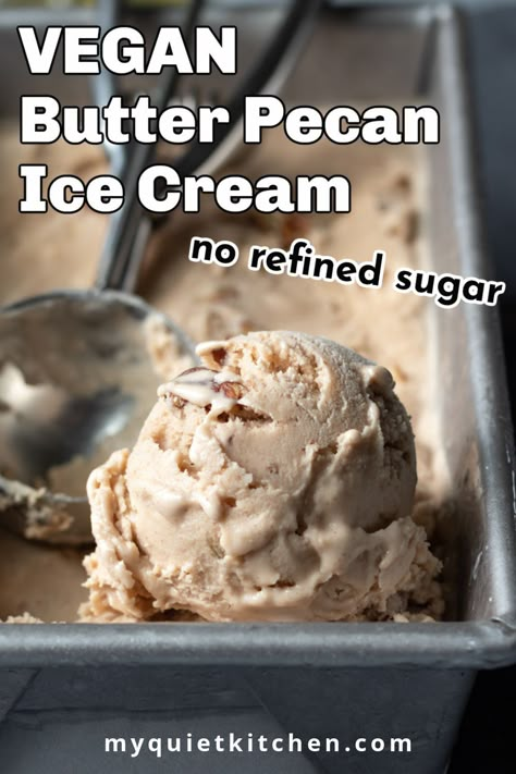 Coconut Based Ice Cream, Vegan Ninja Creami Ice Cream Recipes, Vegan Butter Pecan Ice Cream, Vegan Ice Cream No Machine, Ninja Creami Vegan Ice Cream Recipes, Vegan Ice Cream Recipe Machine, Vegan Icecream Recipe, Vegan Ninja Creami Recipes, Vegan Ice Cream Recipes