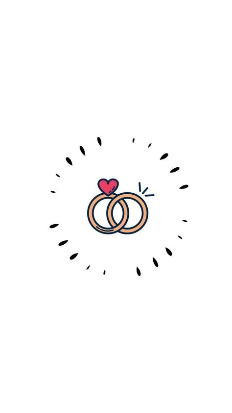 Wedding Ring Logo, Wedding Cards Images, Story Icon, Android Wallpaper Black, Ring Logo, Wedding Icon, Couple Engagement Pictures, Happy Stickers, Fancy Art