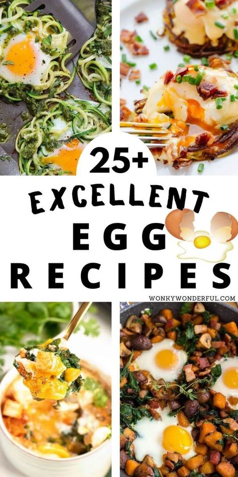 These Egg Recipes are the best of the best. Highlighting eggs as the star in unique and flavorful dishes. Everything from breakfast to dinner! Cooking Poached Eggs, Egg Recipes For Dinner, Egg Lunch, Eggs Dinner, Healthy Egg Recipes, Easy Egg Recipes, Healthy Eggs, Boiled Egg Diet, Egg Recipes For Breakfast