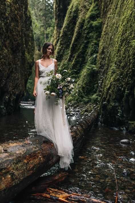 Weddings Forest, Forest Ideas, Wedding Woodland, Riverside Weddings, Enchanted Forest Wedding, Portland Wedding Photographer, A Wedding Dress, Oregon Wedding, Summer Weddings