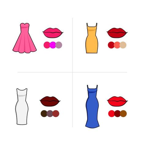 Online Makeup Academy on Instagram: "Match your lip makeup to the dress! There’s nothing better than perfectly matching your makeup look to your outfit. It’s the perfect combination between beauty and fashion! Especially when it comes to our lips and our dresses. Here are 4 gorgeous lip and dress combos that can instantly set you apart. ▪Pink dress & pink lips Let’s start with our monochromatic look. - Light and neon pink dresses look great against similar-toned lipsticks. - Fuschia, magenta a Pink Dress Red Lips, Makeup To Match Pink Dress, Pink Lipstick Outfit, Magenta Dress Makeup, Red Orange Lipstick, Mauve Lips, Neon Pink Dresses, Simple Makeup Tips, Fuschia Dress