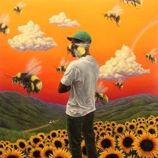 For sunflower season  #FlowerBoy Tyler the Creator (@feliciathegoat) album cover art by @e_whitey Flower Boy (album), Foto Muro Collage, Tyler The Creator Wallpaper, Cool Album Covers, Flower Boy, Personalized Canvas Print, Trap Music, Flower Boys, Best Albums