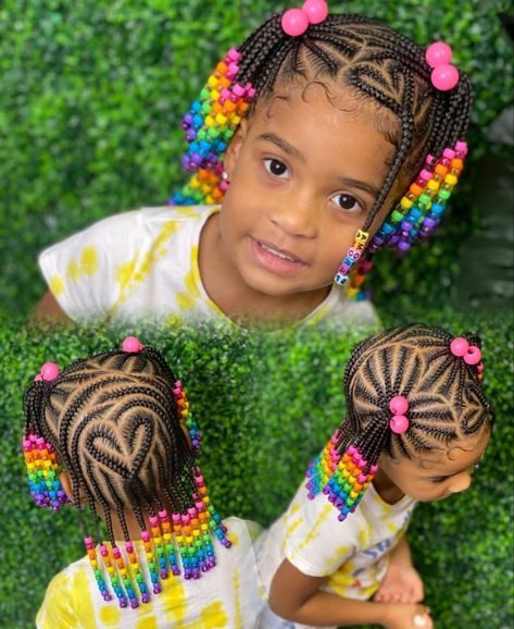 Kid Braids, Daughter Hairstyles, Toddler Braided Hairstyles, Toddler Braids, Black Kids Braids Hairstyles, Lemonade Braids, Kid Hairstyles, Kids Braids, Lil Girl Hairstyles