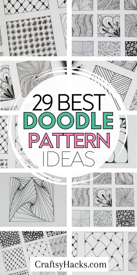 Discover the world of easy doodle art and learn to bring your imagination to life with just a pen and paper. From whimsical doodles and drawings to intricate designs, the possibilities of things to draw are endless! Easy Paper Drawings, Squiggle Art Doodles, How To Draw Doodles, Sharpie Art Doodles, Zentangle Garden, Full Page Doodle Pattern, Doddleoddle Art, Random Patterns Drawing, Whimsical Art Drawings