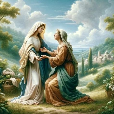 The Visitation of the Blessed Virgin Mary; and “Humility Month” (?) Our Blessed Mother Mary, The Visitation Of Mary To Elizabeth, Visitation Of Mary To Elizabeth, Mary Visits Elizabeth, Mary And Elizabeth, Pictures Of The Blessed Virgin Mary, Visitation Of The Blessed Virgin Mary, Blessed Virgin Mary Beautiful, The Visitation