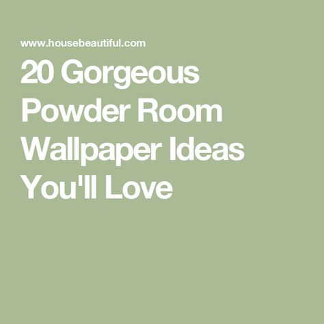 20 Gorgeous Powder Room Wallpaper Ideas You'll Love Powder Room Design Wallpaper, Powder Room Wallpaper Ideas, Room Wallpaper Ideas, Ashley Gilbreath, West Village Townhouse, Sink Skirt, Floating Sink, Farrow & Ball Wallpaper, Powder Room Wallpaper