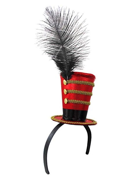 Victorian Steampunk Costume, Small Top Hat, Toy Soldier Costume, Top Hat Headband, Circus Ringmaster, Ringmaster Costume, Circus Toy, Nutcracker Costumes, Circus Outfits