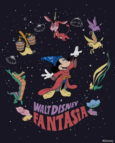 Fantasia Disneyland Quotes, Walter Elias Disney, Disney Print, Disney Collage, Disney Phone Wallpaper, Walt Disney Animation Studios, Cartoon World, Wallpaper Iphone Disney, Old Disney