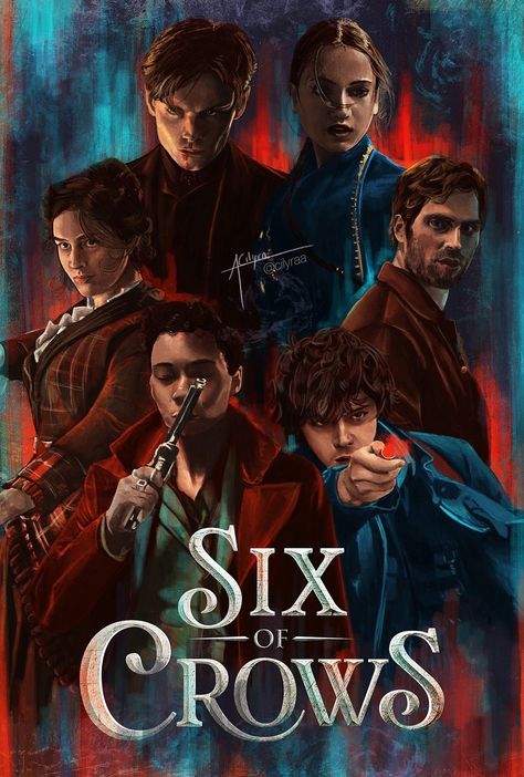 Six Of Crows Fan Art, Wesper Fanart Six Of Crows, Six Of Crows Poster, Six Crows, Wesper Fanart, Six Of Crows Fanart, Six Of Crows Aesthetic, Six Of Crows Characters, Crow Club