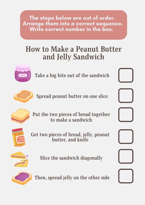 Procedure Text Worksheet Procedure Text, Procedural Text, Food Experiments, Procedural Writing, How To Make Sandwich, Beginning Reading, English Lessons For Kids, Piece Of Bread, English Class