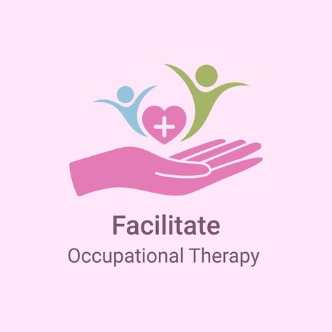 Occupational Therapy Logo Design, Occupational Therapy Logo, Help Logo, Therapy Logo, Design Posters, Personal Logo, Vector Hand, Occupational Therapy, Graphic Design Posters