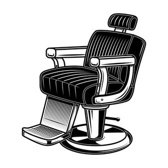 Vintage Barbershop, Barber Shop Chairs, Barber Shop Interior, Barber Logo, Chair Drawing, Barbershop Design, Hair Barber, Vintage Barber, Barber Shop Decor