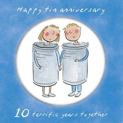 10th wedding anniversary by Rosie Brooks - Unique Greetings Cards & Gifts 10 Wedding Anniversary Wishes, 10th Wedding Anniversary Wishes, Wedding Anniversary Wishes To Couple, Wedding Anniversary Meme, Wedding Wishes Quotes, Happy Anniversary Wedding, Anniversary Wishes For Couple, Tin Anniversary, Happy Anniversary Quotes