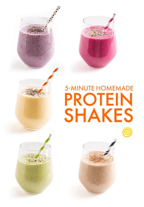 5-Minute Homemade Protein Shakes Homemade Protein Shakes Recipes, Easy Protein Shakes, Homemade Protein Shakes, Pancakes Protein, Yummy Protein Shakes, Healthy Protein Shakes, Protein Shakes Recipes, Best Protein Shakes, Smoothie Fruit