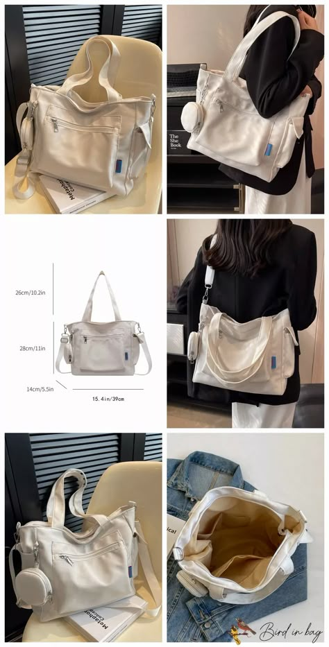 Messenger Bag For School Student, Vintage Canvas Bags, Uni Bag, Stylish School Bags, Tote Bags For School, My Style Bags, Modest Dresses Casual, Korean Casual Outfits, Bag Women Fashion