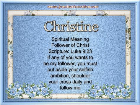 SPIRITUAL MEANING Christine July Born Quotes, Christine Name, Born Quotes, God Plan, Luke 9, July Born, Name Boards, Name Meaning, God Quotes