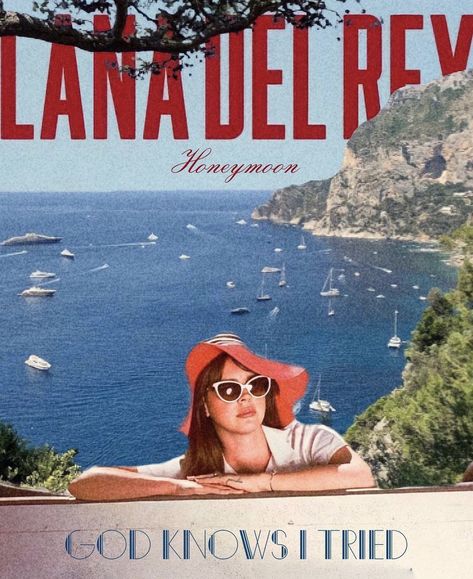 Boats Aesthetic, Musician Poster, Lana Del Rey Honeymoon, Lana Del Rey Albums, Lana Del Rey Art, Lana Del Rey Vinyl, Dorm Art, Music Poster Design, Dorm Posters