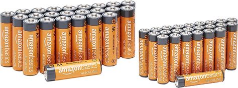 Amazon Basics 48 Count AA & AAA High-Performance Batteries Value Pack - 24 Double AA Batteries and 24 Triple AAA Batteries (48 Count) 9 Volt Battery, Game Controllers, Amazon Basics, Aaa Batteries, Aa Batteries, Battery Pack, Pharmacy Gifts, Rechargeable Batteries, Digital Camera