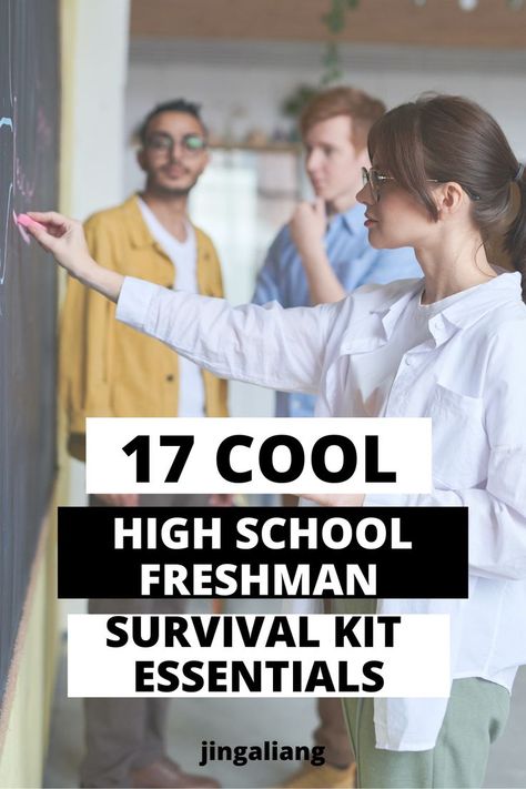 I like how there are so many ideas and descriptions on what to pack for high school. Since it is my first year entering high school, it feels so nice to have a guide to direct me. High School Starter Pack Gift, High School Freshman Survival Kit, First Day Of High School Gift Ideas, High School Hacks Freshman Year, Freshmen Year Survival Kit, Freshman Year High School, College Freshman Survival Kit, High School First Day, High School Prep