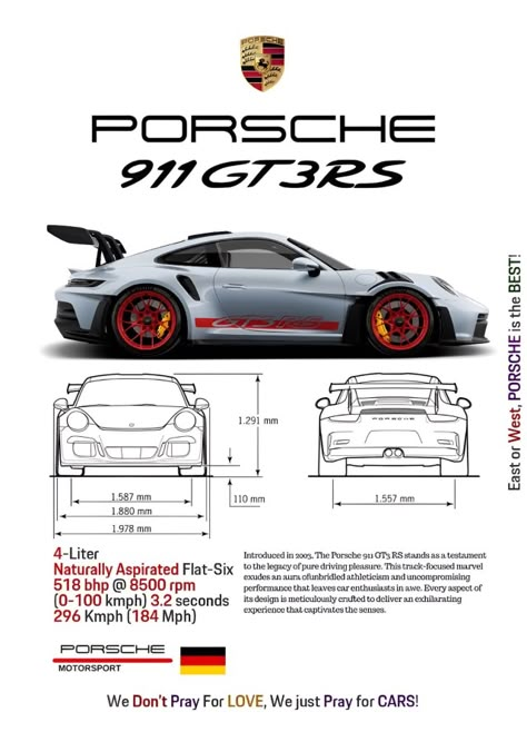 Porsche Gt3 Rs Poster, Car Posters Aesthetic, Photo Poster Design, Nice Poster, Hoodie Design Ideas, Porsche Poster, Tshirt Artwork, Car Png, Car Advertising Design