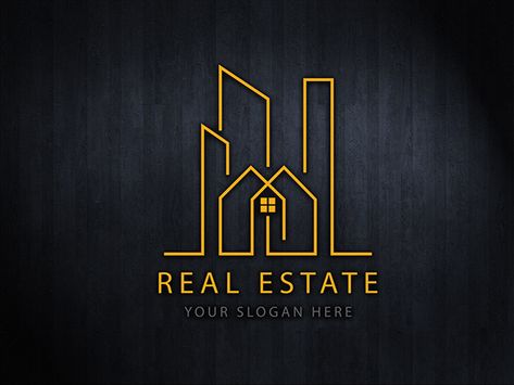 Creative Real Estate Logo, Real Estate Logo Design Creative, Real Estate Logo Inspiration, Interior Design Logo Inspiration, Graphic Design Is My Passion, Property Logo Design, Logo Design Real Estate, Luxury Real Estate Logo, Estate Logo Design