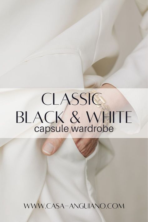 Black and white outfits will always be in style. Build the perfect black and white capsule wardrobe with these must-haves. Black White Work Outfit, Black White Capsule Wardrobe, Black White Outfits Classy, Black And White Party Outfit Women, Black And White Winter Outfits, Black And White Outfits Classy Chic, Black And White Outfits Black Women, Black And White Capsule Wardrobe, White Capsule Wardrobe