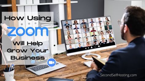 One of the best features of Zoom is the webinar platform. It enables you to hold a large meeting with a lot of participants. Zoom is so popular it’s often used to describe any online webinar format. Use Zoom to share your valuable information and pitch a product or service to them. Grow Your Business, Virtual Assistant, Real Estate Professionals, Growing Your Business, Online Marketing, Hold On, To Share, Marketing, Building