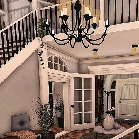 Bloxburg Farmhouse Entrance, Entrance Hall Ideas Bloxburg, Roblox Bloxburg Entryway Ideas, Bloxburg House Entrance Ideas Inside, Bloxburg Entry Ideas, Bloxburg Entrance Ideas Inside, Hallway Bloxburg, Bloxburg Front Entrance Ideas, Bloxburg Entry Way