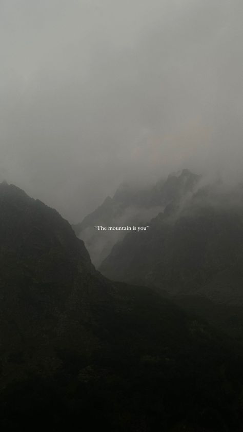 Mountains Aesthetic Wallpaper, Aesthetic Fog, Calming Wallpaper, Calm Wallpaper, Mountain Quotes, Dark Forest Aesthetic, Iphone Dynamic Wallpaper, Dark Landscape, Pictures Of Christ