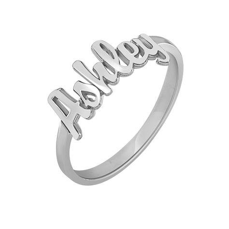 Sterling Silver Script Name Ring Stackable Name Rings, James Avery Rings, Name Ring, Name Rings, Promise Rings For Her, Keepsake Jewelry, Name Jewelry, Personalized Rings, Sterling Silver Bands