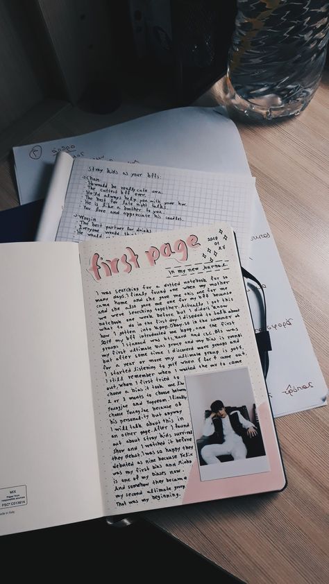 Journal Love Aesthetic, First Thing To Write In A Journal, Single Page Journal Ideas, What To Put On The First Page Of A Journal, Aesthetic First Page Of Journal, Journal Ideas Beginning Page, First Page Of My Diary, Journal Dedication Page, Cute Journal First Page