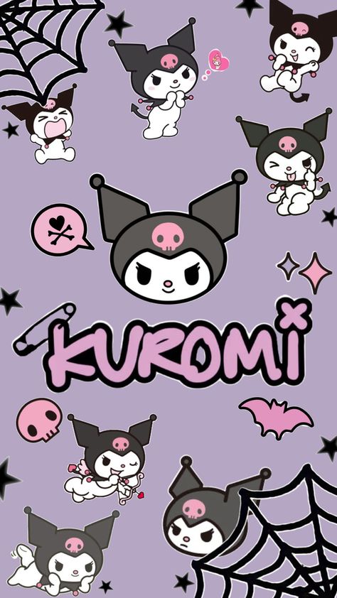 #kuromi #sanrio #wallpaper Halloween Wallpaper Kuromi, Kuromi Wallpaper For Ipad, Wallpaper Backgrounds Kuromi, Cute Wallpapers Kuromi, Hello Kitty Kuromi Wallpaper, Kuromi Melody Wallpaper, Kuromi Sanrio Wallpaper, Sanrio Wallpaper Kuromi, Sanrio All Characters