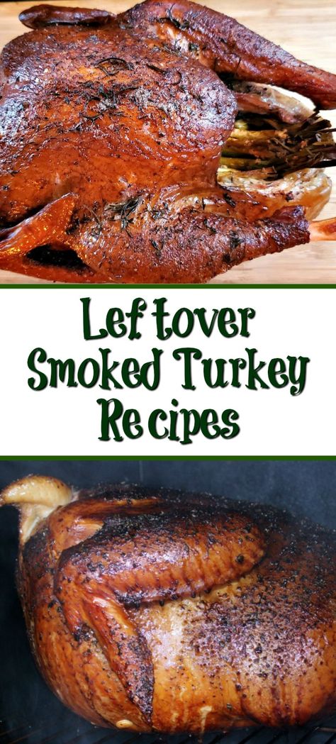 Leftover Smoked Turkey Recipes are one of the best parts about holiday dinners! Using smoked turkey in other dinners adds flavor to the meals! Pot pie, soups, chili, and casseroles are perfect for using up leftover smoked turkey in other meals. via @guywhogrills What To Make With Smoked Turkey, Smoked Turkey Casserole Recipes, Sides For Smoked Turkey, Recipes Using Smoked Turkey, Smoked Turkey Recipes Leftover, Smoked Turkey Leftover Recipes, Recipes With Smoked Turkey, Leftover Smoked Turkey Recipes, Leftover Smoked Turkey