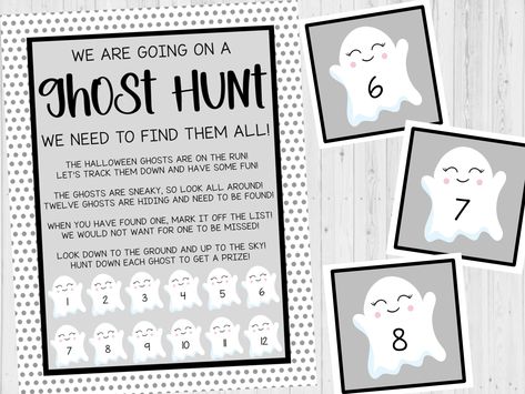 Halloween Game For Toddlers, Halloween Game 4th Grade, Poke A Ghost, Easy Halloween Party Games For Kids, Halloween Activities School, Ghost Games For Kids, Halloween Clue Game, Halloween School Activities, Halloween Hunt