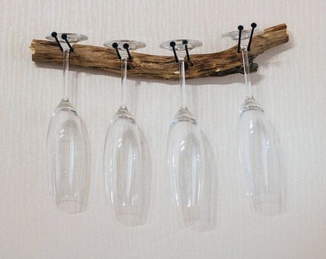 Boho Dorm Decor, Boho Dorm, Rustic Coat Rack, Driftwood Jewelry, Jewelry Organizer Wall, Driftwood Decor, Wine Glass Rack, Rack Kitchen, Glass Rack