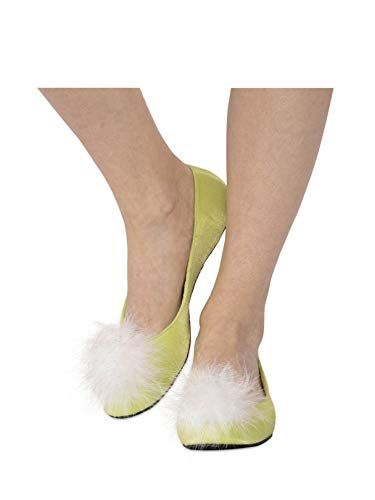 Rubie's Adult Green Fairy Flat 7 Best Halloween Costumes & Dresses USA Diy Tinkerbell Costume Kids, Tinkerbell Costume Kids, Diy Tinkerbell Costume, Tinker Bell Shoes, Green Halloween Costume, Tinkerbell Shoes, Red Glitter Shoes, Bell Shoes, Couple Halloween Costume