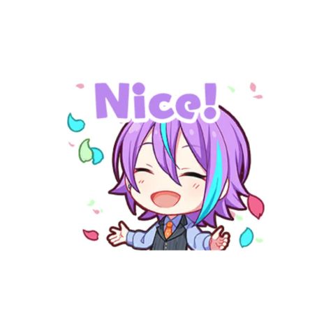 Nice! Rui Stamps Project Sekai, Pjsekai Emotes, Rui Stamps, Pjsekai Stamps, Pjsk Stamps, Character Change, Rui Kamishiro, I Luv U, Colorful Stage