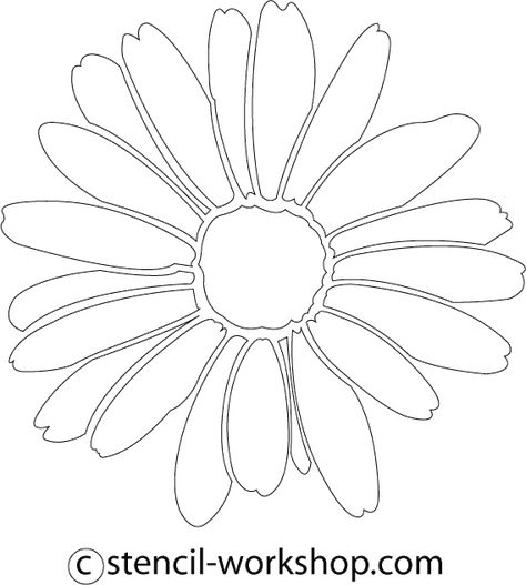 flower-daisy6.gif 569×633 pixels Daisy Stencil, Daisy Outline, Daisy Drawing, Hand Embroidery Patterns Free, Frida Art, Fabric Cards, Applique Templates, Embroidery Template, Hand Drawn Flowers