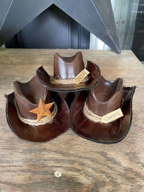 Mini Cowboy, Mini Cowboy Hat, Western Crafts, Dollar Tree Diy, Cowboy Hat, Dansko Professional Clog, Cowboy Hats, Clogs, Craft Projects