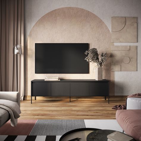 Living Room Armoire, Contemporary Tv Stand, Multi Storey Building, Living Room Tv Cabinet, Wooden Tv Stands, Cable Management System, Dining Room Home Office, Matching Furniture, Home Trends