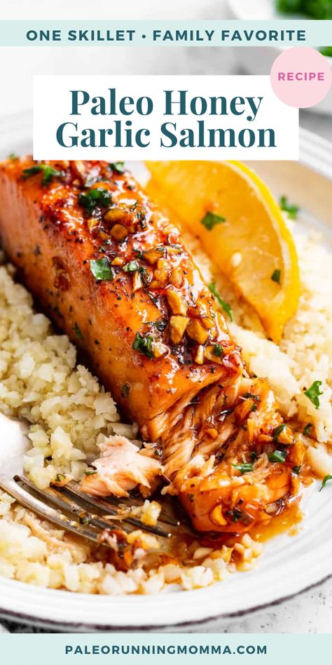 Dairy Free Salmon Recipes, Gluten Free Salmon Recipes, Paleo Salmon Recipe, Clean Eating Salmon, Healthy Salmon Dinner, Salmon Dinner Recipes, Paleo Fish, Autoimmune Paleo Recipes, Honey Garlic Salmon