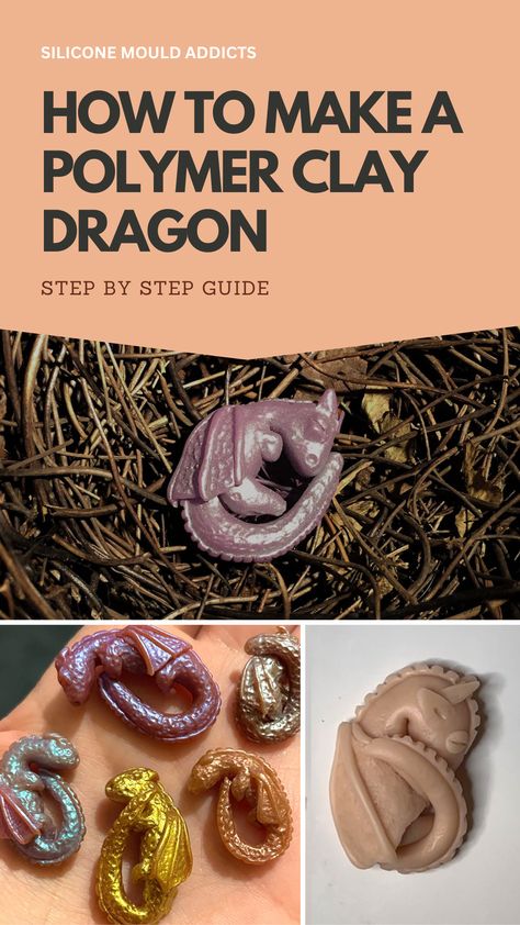 Are you a fan of dragons and mythical creatures? If so, then you’ll love this tutorial on how to make a polymer clay dragon! With just a few simple materials and some basic sculpting techniques, you can bring your very own baby dragon to life. Whether you’re a seasoned crafter or a beginner looking for a fun and creative project, this tutorial is perfect for you. How To Make A Dragon Out Of Clay, Polymer Clay Sculpting Tutorial, Dragon Clay Sculpture Easy, Polymer Clay Dragon Easy, Clay Patterns Design, Beginner Polymer Clay Projects, Beginner Clay Sculpting, Polymer Clay Animals Step By Step, Polymer Clay Dragon Tutorial