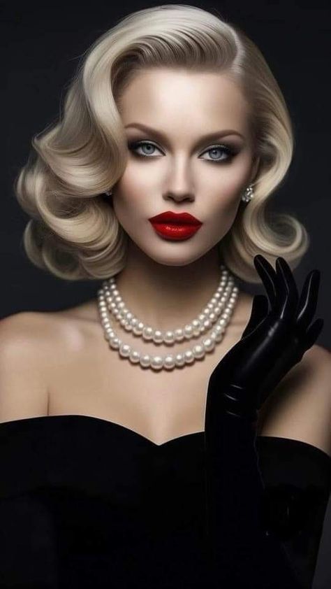 Blonde Hollywood Waves Short Hair, Short Hair Black Tie Event, Old Hollywood Glam Hair Updo, Old Hollywood Glam Hair Short, Gatsby Makeup And Hair, Hollywood Makeup Look, 1920s Makeup Gatsby, Old Hollywood Glamour Makeup, Great Gatsby Makeup