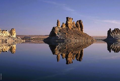 Lakes of Ounianga - Chad Africa Architecture, Lake Chad, Saline Water, Pictures For Wallpaper, Sand Dunes, World Heritage, Fresh Water, Architecture Design, Lake